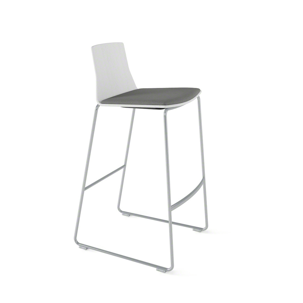Coalesse Montara650 Bar Height Wood Stool with Upholstered Seat